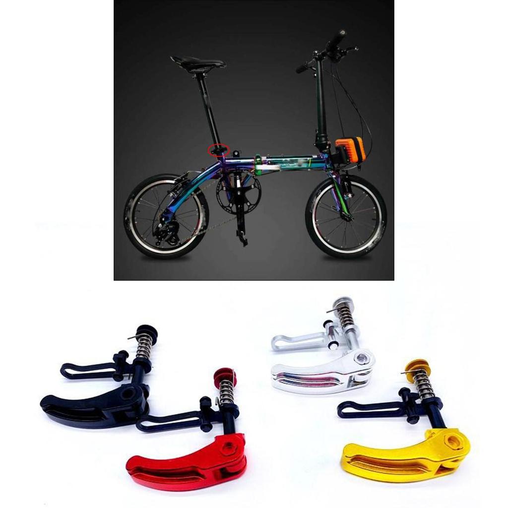 Folding Bikes Seat Tube Clamps Seatpost Clips for Bromptom S, Foldable Bikes Accessories, Dia. 9mm