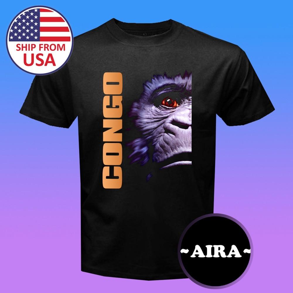 Congo Apes 80 s 90 s Retro Movie Men s Black Size S-5XL L