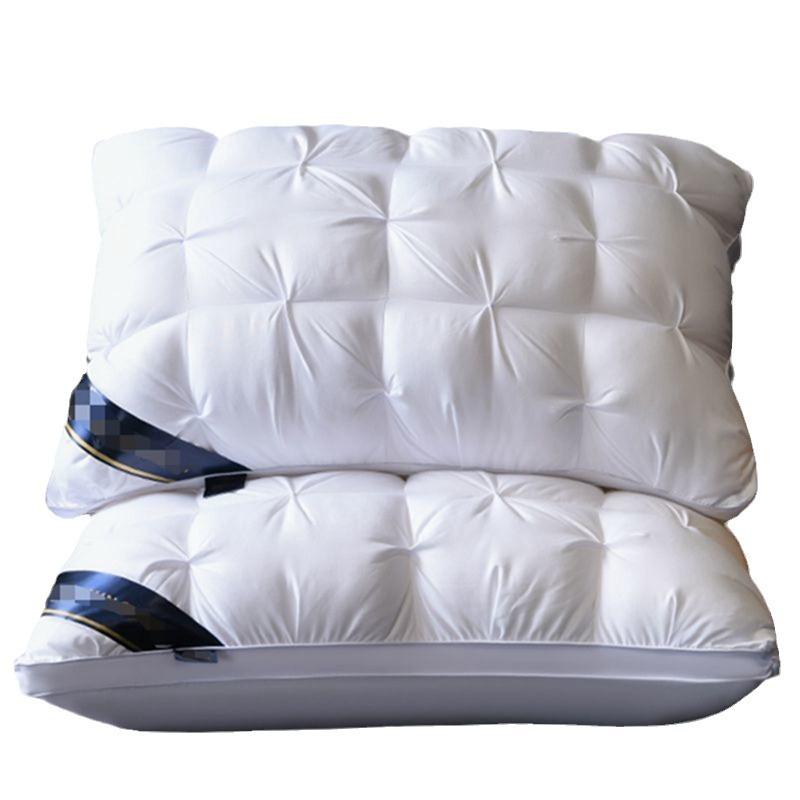 Twisted Feather Silk Cotton Pillow Core Home Adult Pillow Student Dormitory High School Low Pillow Core Single Neck Pillow