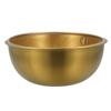 Strainer Colander Stainless Steel Drain Basket Kitchen Basin Rice Washing Artifact Fruit Bowl Food Household Golden Fine Mesh