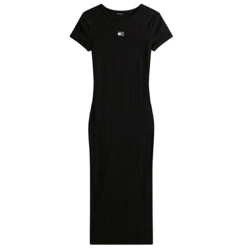 Tommy Jeans Dames Badge Ronde Hals Bodycon Jurk
