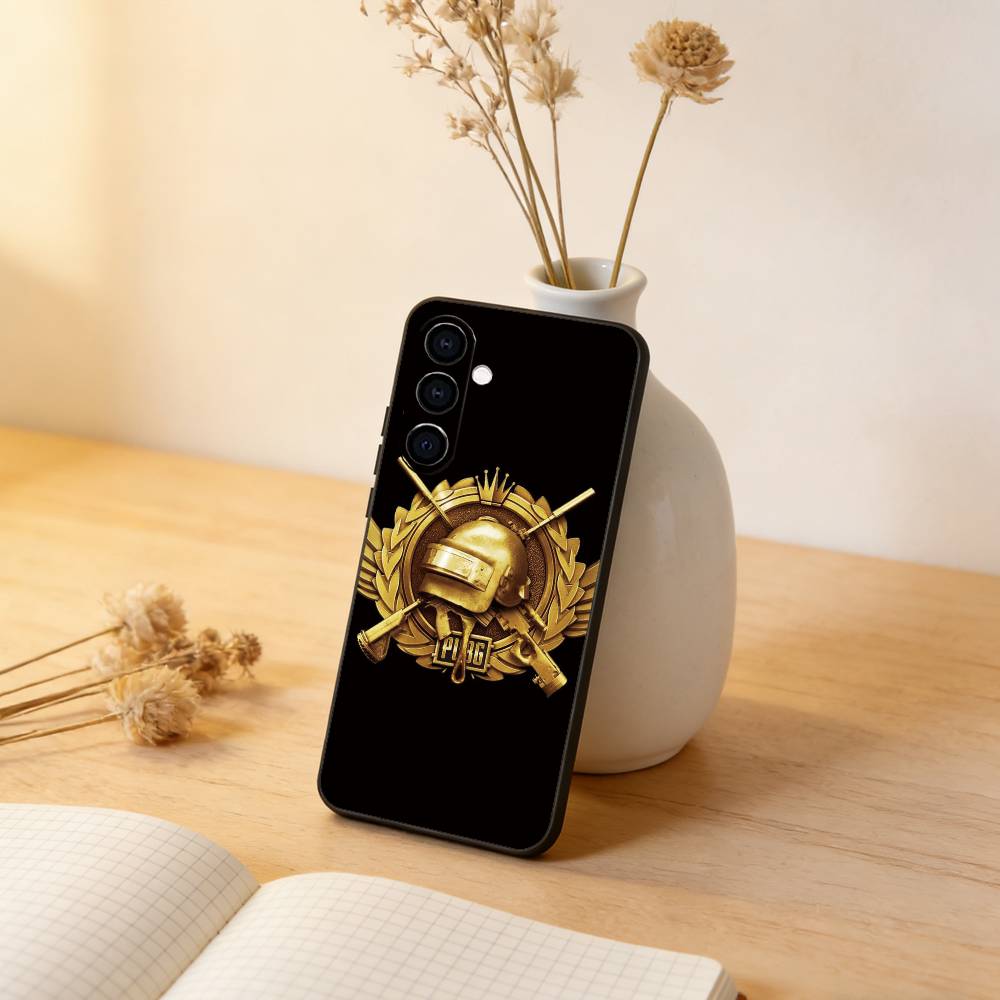 Game P-U-B-G Phone Case For Samsung Galaxy A73,A72,A71,A70,A53,A52,A51,Soft Silicone Black Cover