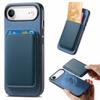 For iPhone Air Case Detachable Magnetic Card Bag Leather Phone Back Cover