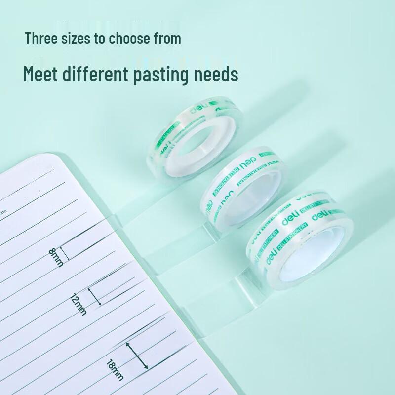 Deli Easy Tear Transparent Stationery Tape