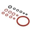 Coffee Machine O     Kit Silicone Coffee Machine Large and Small Gaskets for Replacement Black and Red