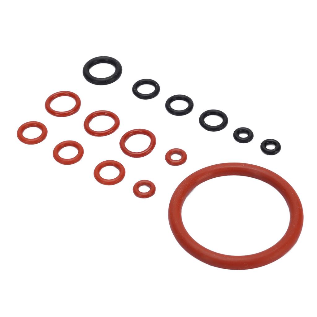 Coffee Machine O     Kit Silicone Coffee Machine Large and Small Gaskets for Replacement Black and Red
