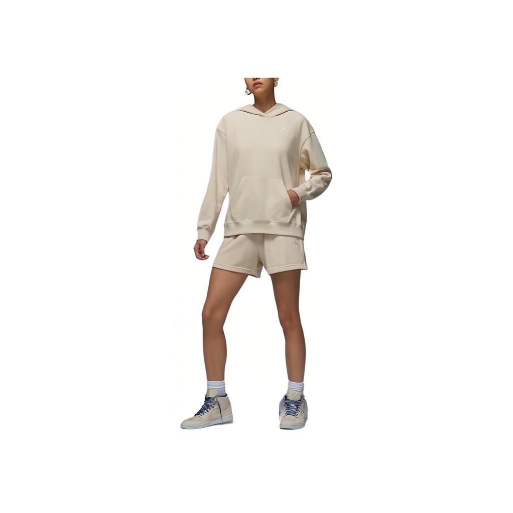 Jordan As W J Brk Flc Ft Po 24 Loose Knit Hooded Sweatshirt Women sweatshirt Khaki HJ1347-203