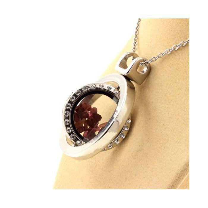 Pierres et Minéraux. Collier Tourmaline multicolore brut. Modèle Sablier Sphérique.