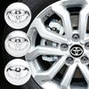 TRR24pcs 57mm 62mm Car Wheel Center Hub Cap For Toyota RAV4 Hilux Aygo Yaris Ractis Corolla Camry CHR Auris Tacoma Car Accessories