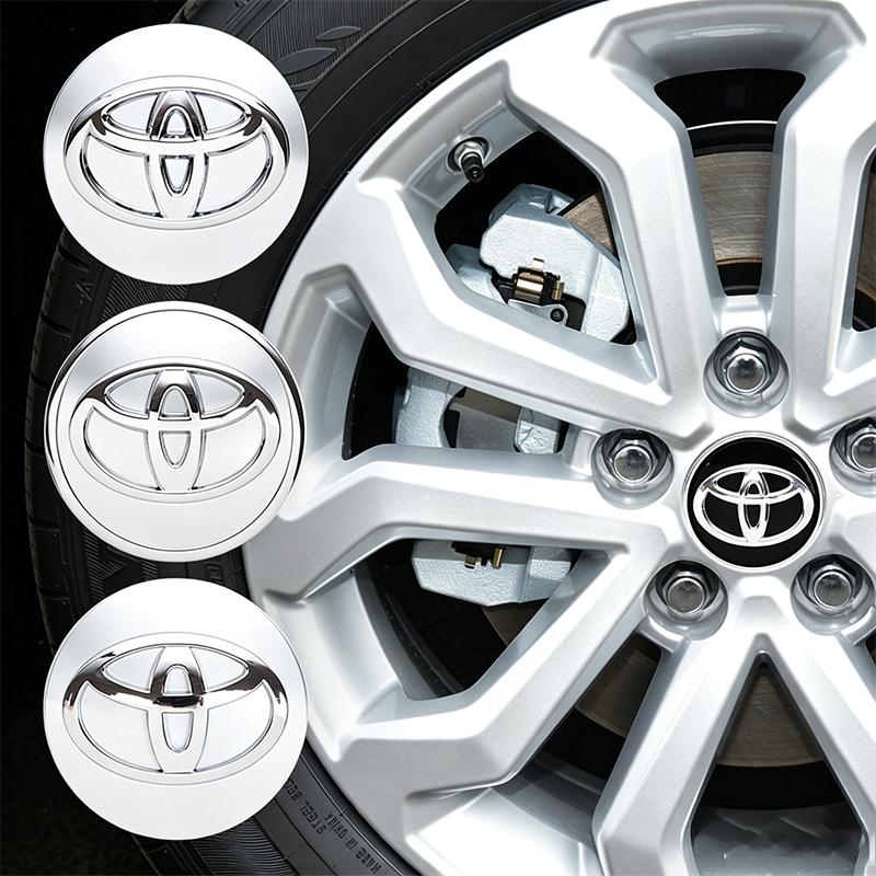 TRR24pcs 57mm 62mm Car Wheel Center Hub Cap For Toyota RAV4 Hilux Aygo Yaris Ractis Corolla Camry CHR Auris Tacoma Car Accessories