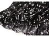 Women's High Waist Floral Pleated Midi Skirt for Spring/Summer 2026 - A-line with Wide Hem (D9908)