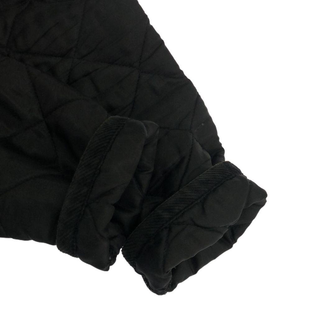 LAVENHAM Made in England Long sleeve Quilted coat 36 black Hooded Women Used