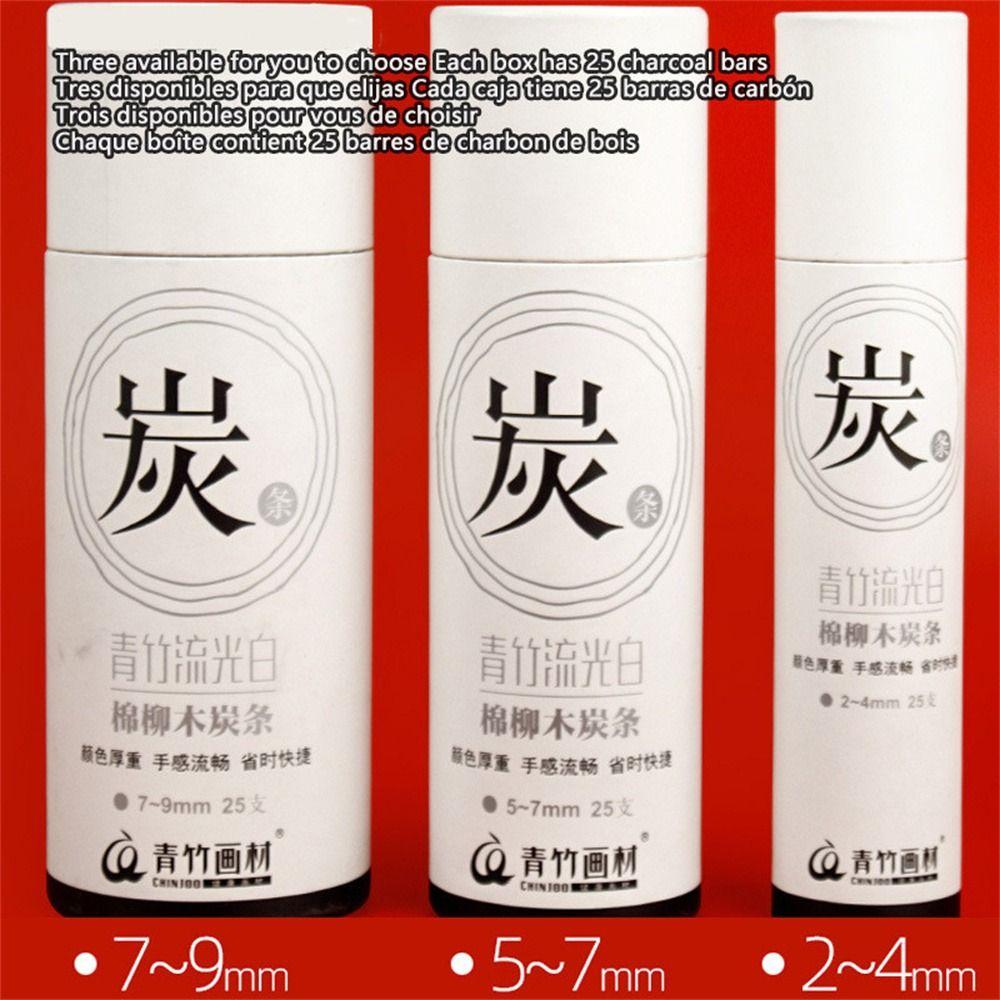 Černé uhelné tyčinky Willow Uhlí Kresba Uhlem Tužky Malířské potřeby