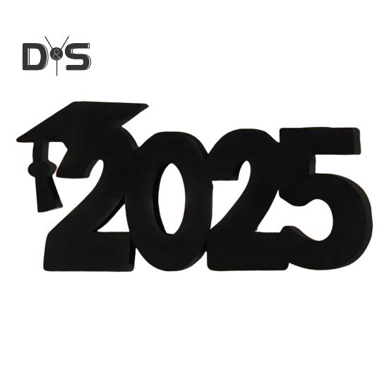 

Выпускной 2025 года, фирменное украшение, устойчивая выпускная деревянная панель, поделки, настенное искусство, персонализированный логотип, реквизит чёрный