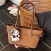 Autumn fashion retro suede underarm bag women's new fashionable high-value shoulder bag commuter handbag