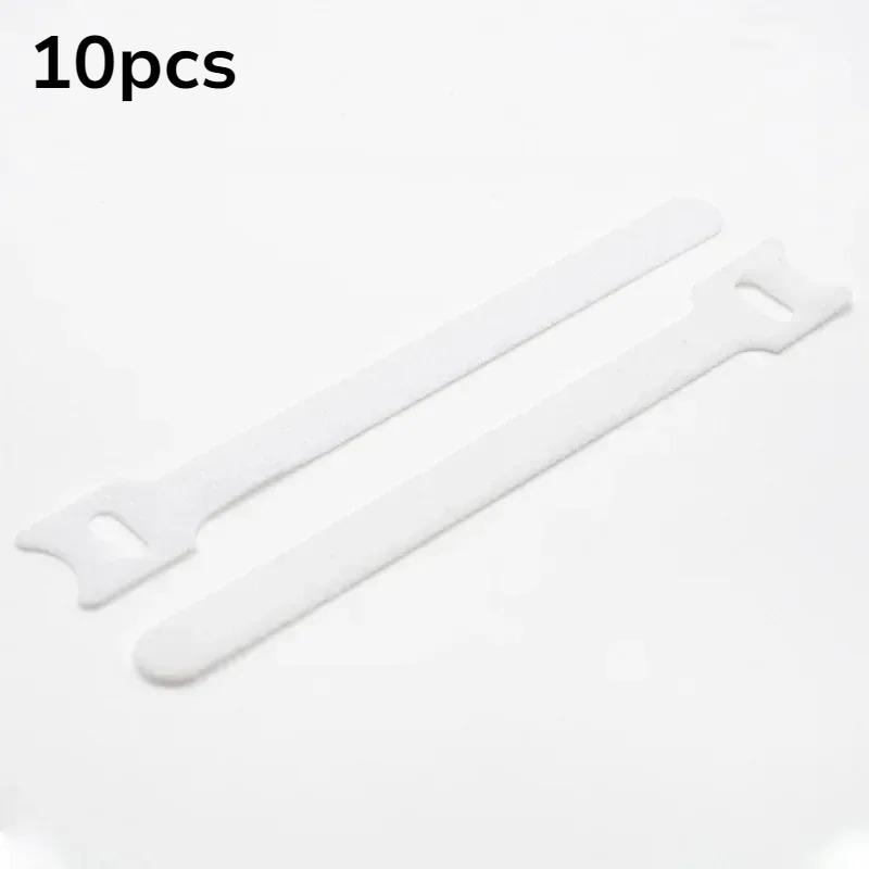 60PCS  T-shaped Hook and Loop Cable Tie Convenient Binding with Self-adhesive Cable Tie Curtain Wire Magic Belt Wire Organizer