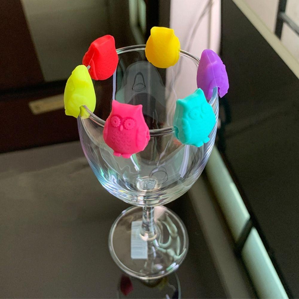 Silicone Drink Markers Marker Tool Wine Cup Marker New Drinking Cup Identifier Sign Bar Kitchen