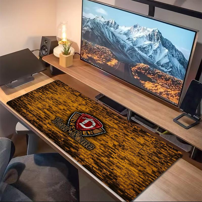 Dynamo Dresden Custom Name Large Size Mouse Pad Large Gaming Table Cushion Non-slip Laptop Tablet Big Mousepad XXL Mat Mini PC Playmat With Lock Edge