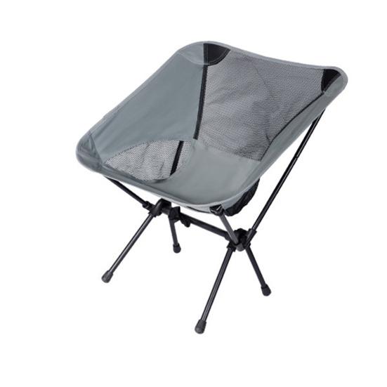 

Стул для кемпинга, нескользящая подставка для ног, ультралегкий удобный портативный стул для альпинизма, складной табурет, принадлежности для кемпинга серый