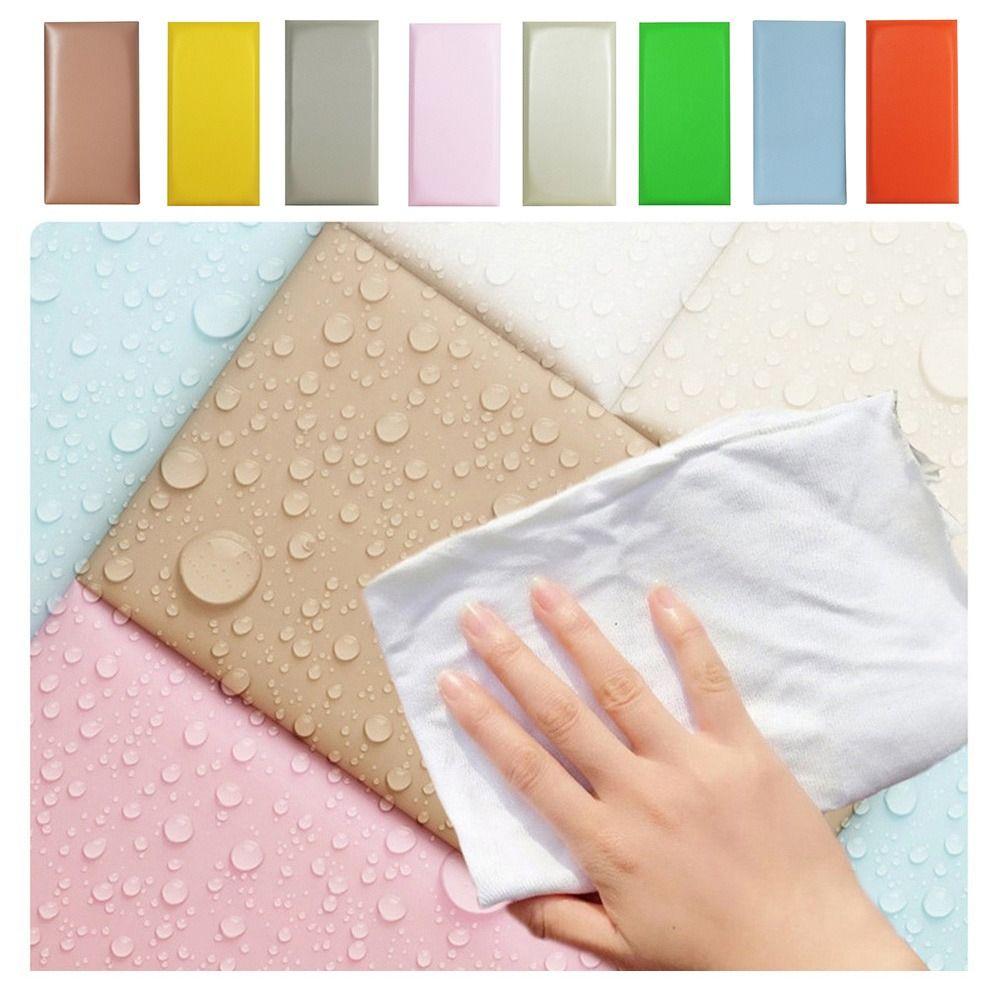 Thicken Tatami 3D Wall Stickers Soft Back Self-adhesive Self-adhesive Wall Mat 3D Design Anti-bump Living Room Wall Deco