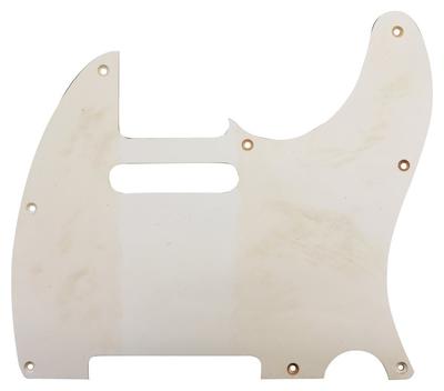 Escudo Scud Telecaster, Estilo '62, Branco, 1 Camada, Acabamento Relic, 8 Furos, TC-62RW1P