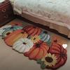 Colorful Pumpkin Door Mat American Retro Kitchen Rug Bedroom Decoration Floor Mats Hand-woven Polypropylene/Polyester