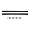 Rib Bones Rails Wear Resistant Durable Stable Flexible Glossy Appearance Longboard Rails Ribs BonesBlack