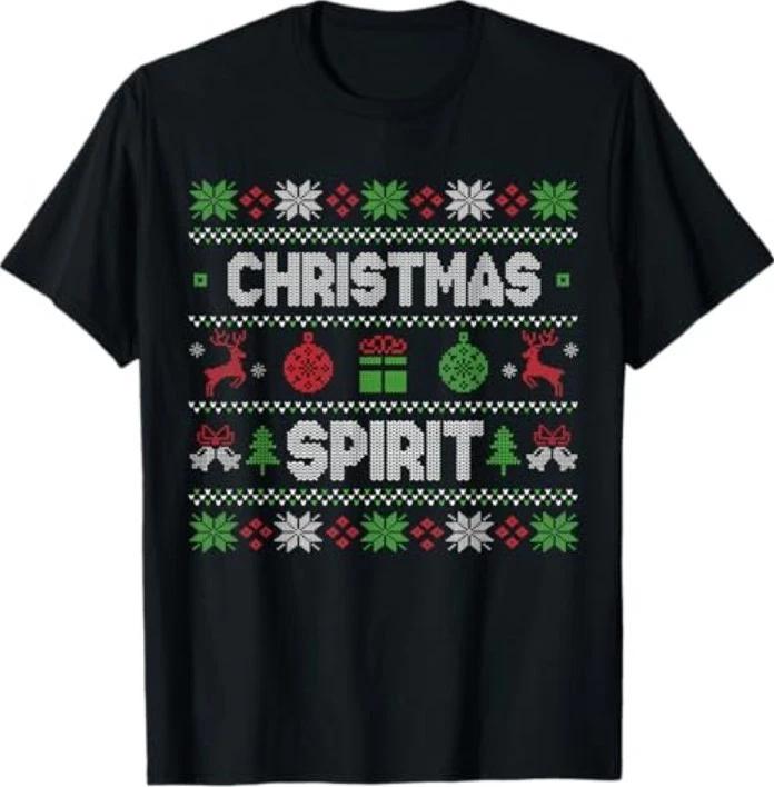 Balls Deep in The Christmas Spirit Matching Couples T-Shirt 4XL