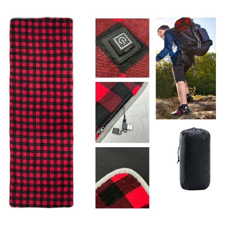 Thermal Sleep Bag USB Powered Heating Pad Suitable for Shoulder Back Hip Feet Waterproof Hooded Design Easy Storaging