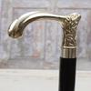 93.98 Cm Walking Stick Dark and Silver Elegant and Solid Cane Gift for Grandfather, Father Gift Idea