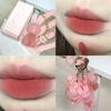 Precioso barro labial en forma de conejo aterciopelado, duradero, hidratante, antiadherente, con acabado mate, arcilla para labios perfecta para el maquillaje diario