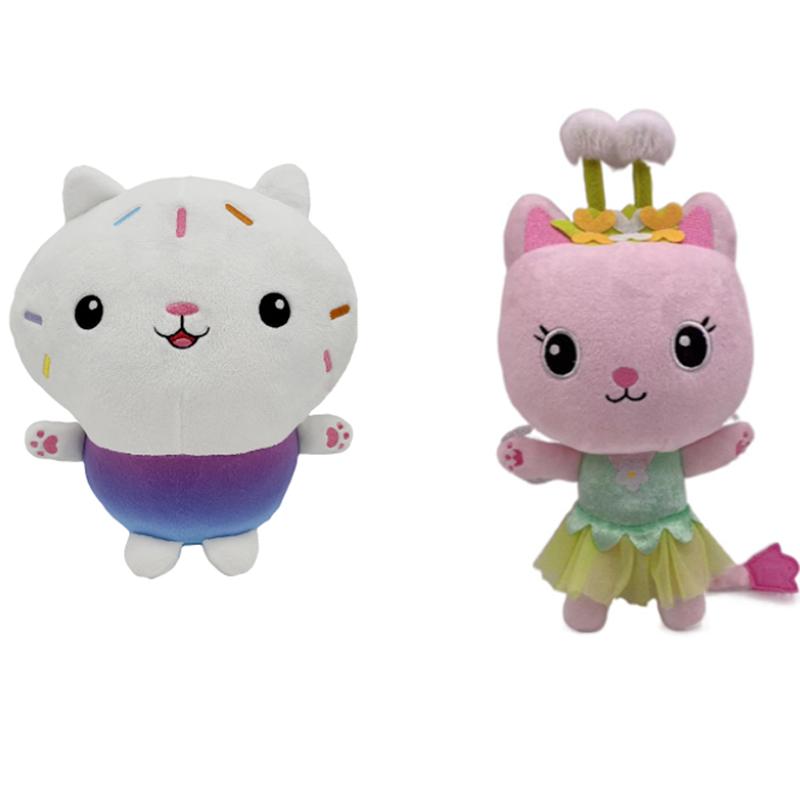 2pcs/lot Gabby's Dollhouse Plush Toy Mercat Mermaid Pandy Paw Cakey Kitty Fairy CatRat Stuffed Animal Plushie Doll Fan Girl Gift