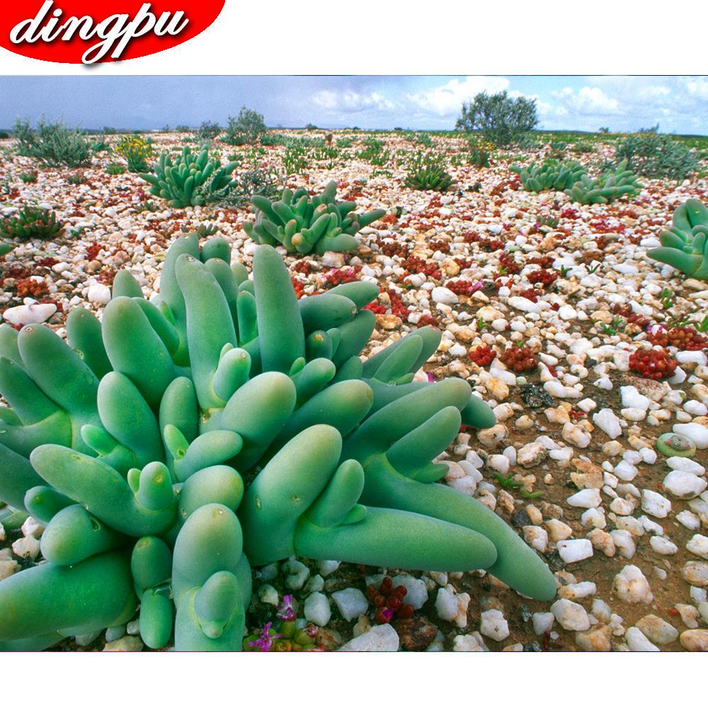 DINGPU Full Round Drill 5D DIY Diamond Painting "Flower " Embroidery Cross Stitch 5D Home Decor Gift