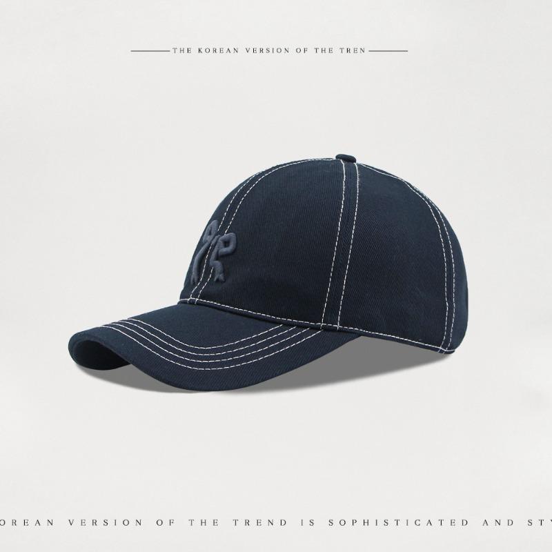 

Three-dimensional bow embroidery baseball cap women s thin casual versatile plain cap big head circumference тёмно-синий