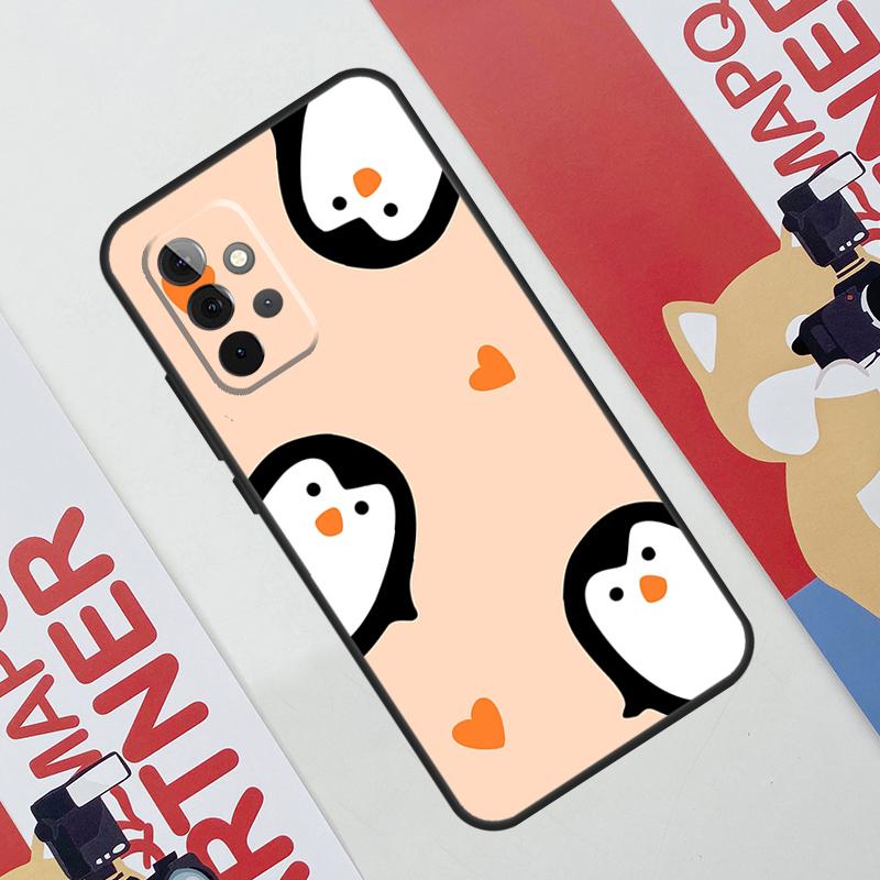 Cute Kawaii Penguin Cover For Samsung Galaxy A34 A24 A54 A14 A52 A42 A32 A22 A12 A51 A71 A53 A33 A23 A13 Case