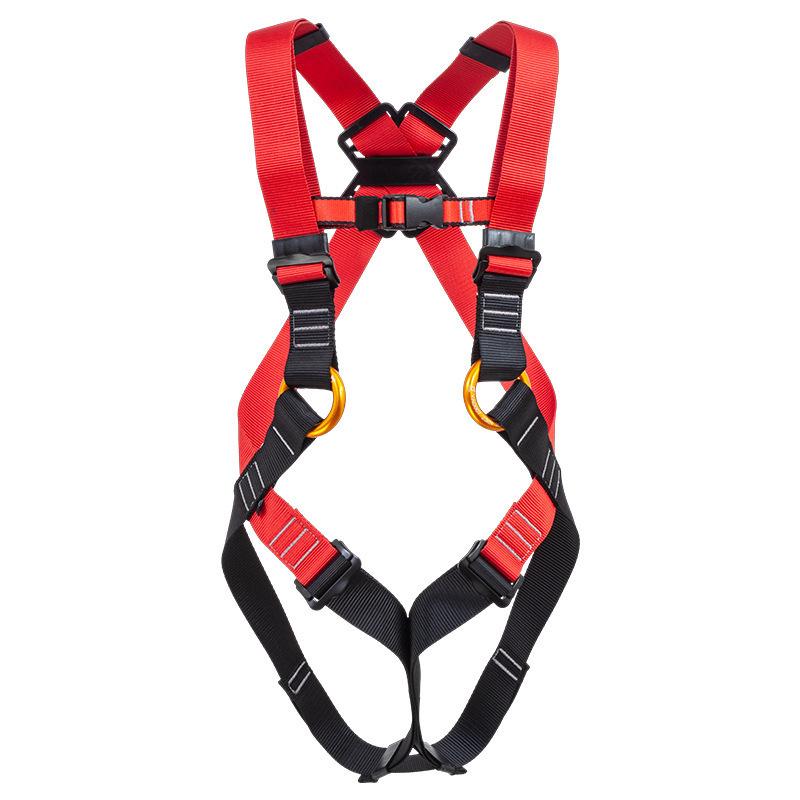 Full Body Safety Harness with Detachable Fall Protection and Dual Hooks for Electricians
