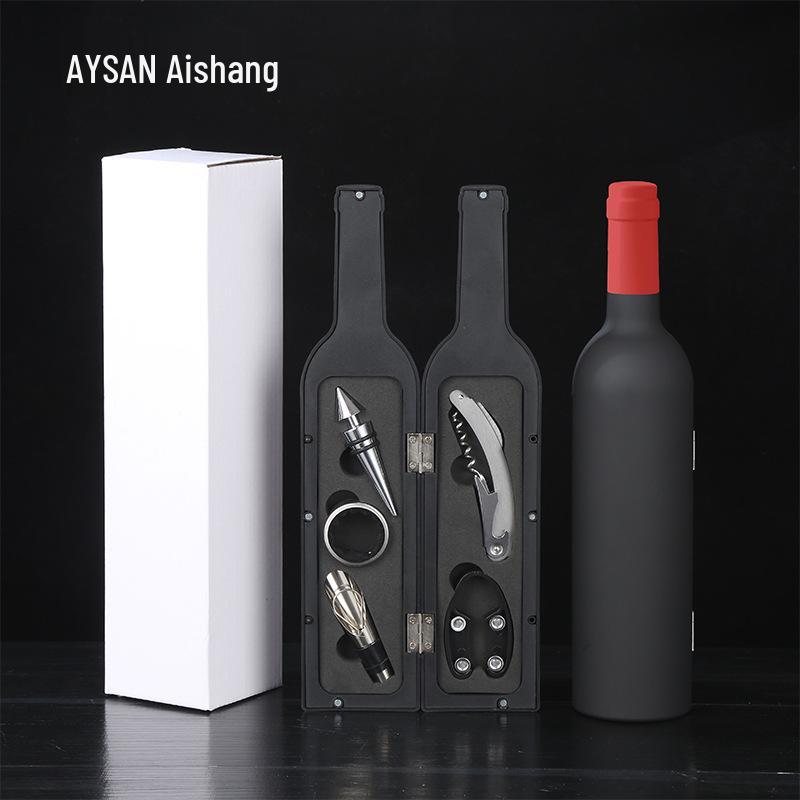 5-Piece Stainless Steel Red Wine Opener Set with Gift Box