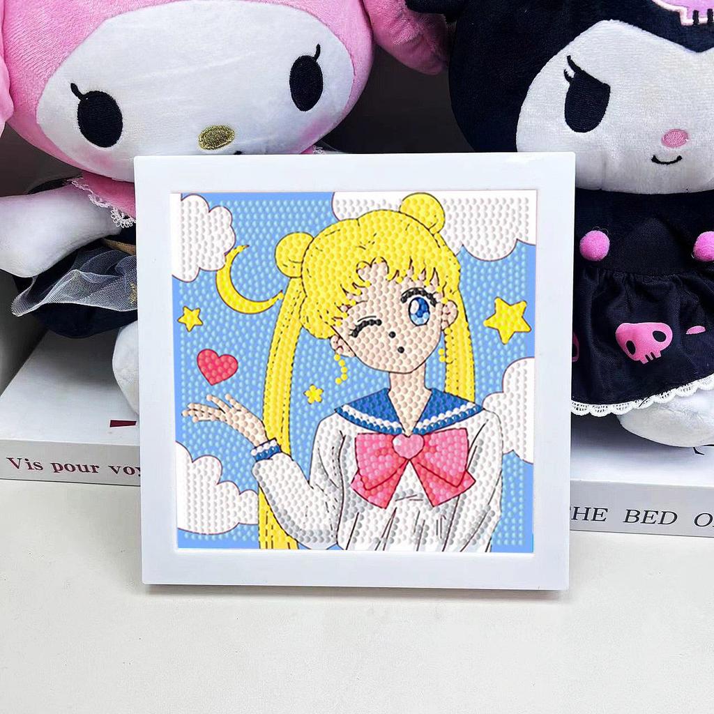 Sanrio Children's Diamond Painting with Frame Stickers - DIY Handmade Gift Set