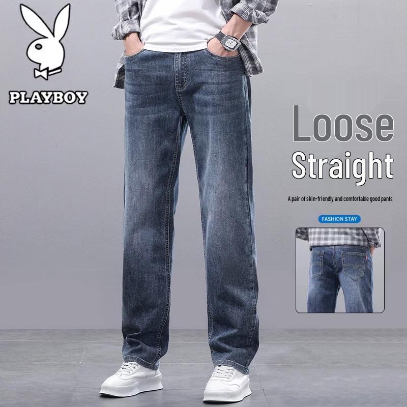 Мужские прямые свободные джинсы PLAYBOY 38