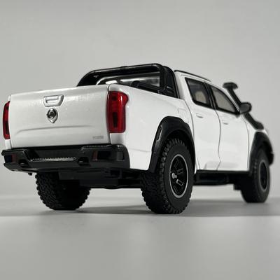 1:24 Great Wall Motor POER Pickup Alloy Diecast Off-road Vehicles Car Model Outdoor Display Collection Ornaments Birthday Gifts