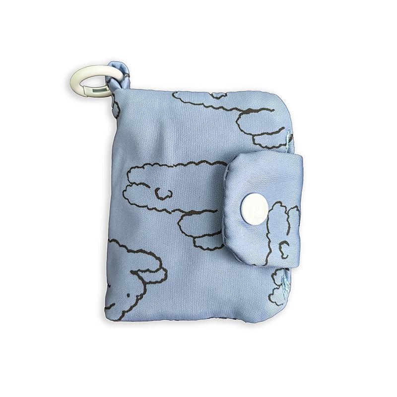 1PC Small Multi-Pocket Crossbody Bag Charm Keychain Cute Bunny Zipper Pouch Organizer Compact size 9.5x10cm