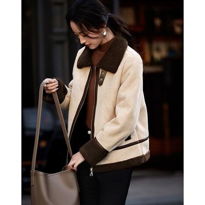 New Winter Contrasting Fur Integrated Fur Jacket