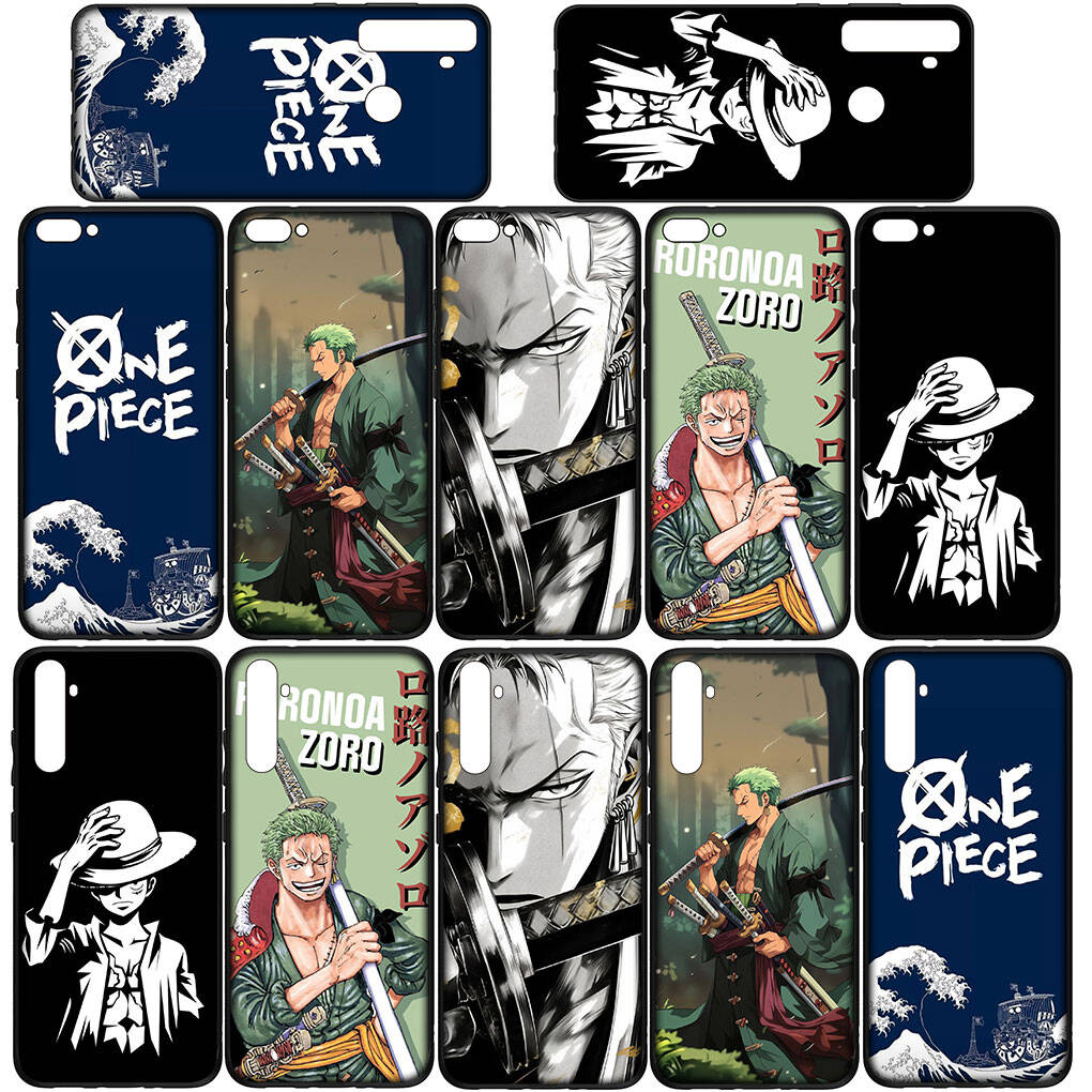Phone Case for Samsung Galaxy S25 S23 S24 Ultra FE Plus A05 A06 A15 A16 A36 A37 A35 A54 A55 A56 A57 A25 A26 A53 A17 One Pieces Cute Roronoa Zoro Cover