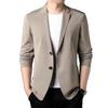 New solid color men's suit jacket 2026 early spring casual business jacket