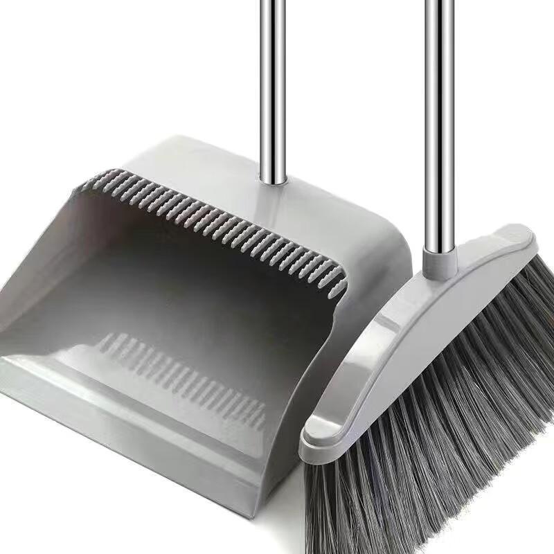 Soft-Bristle Broom and Dustpan Set