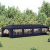 Garden Gazebo - vidaXL - 3 X 12 M - Blue - UV Resistant - Removable Sidewalls