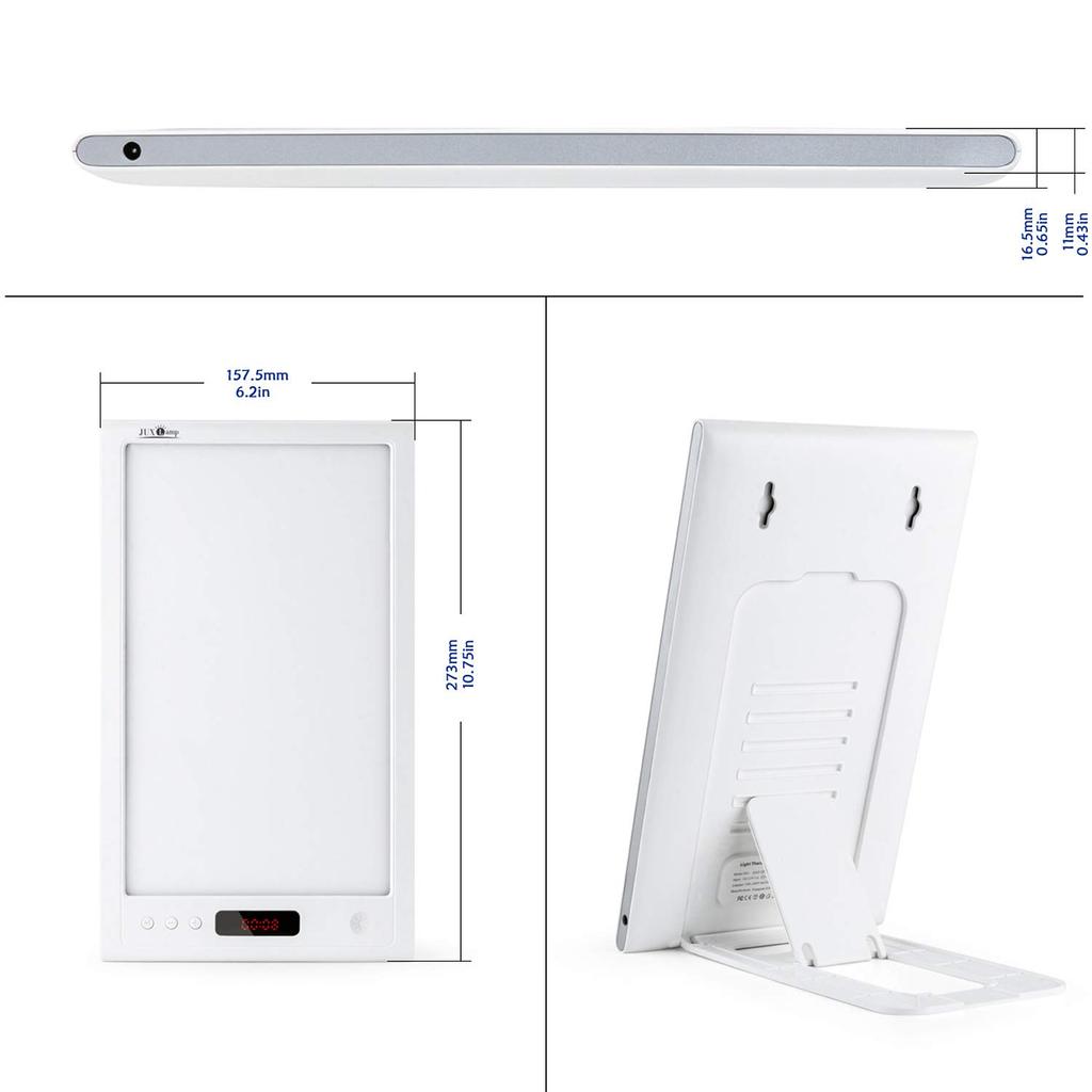 High Illumination Phototherapy 12000lux Full Spectrum LED Light Alarm Light APP Control Resets Your Body Clock Suitable for Night and Jet Lag Light