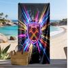 Prosop de Plajă West Ham United Football Print, Prosop Mare Moale cu Uscare Rapidă pentru Plajă Camping Piscine