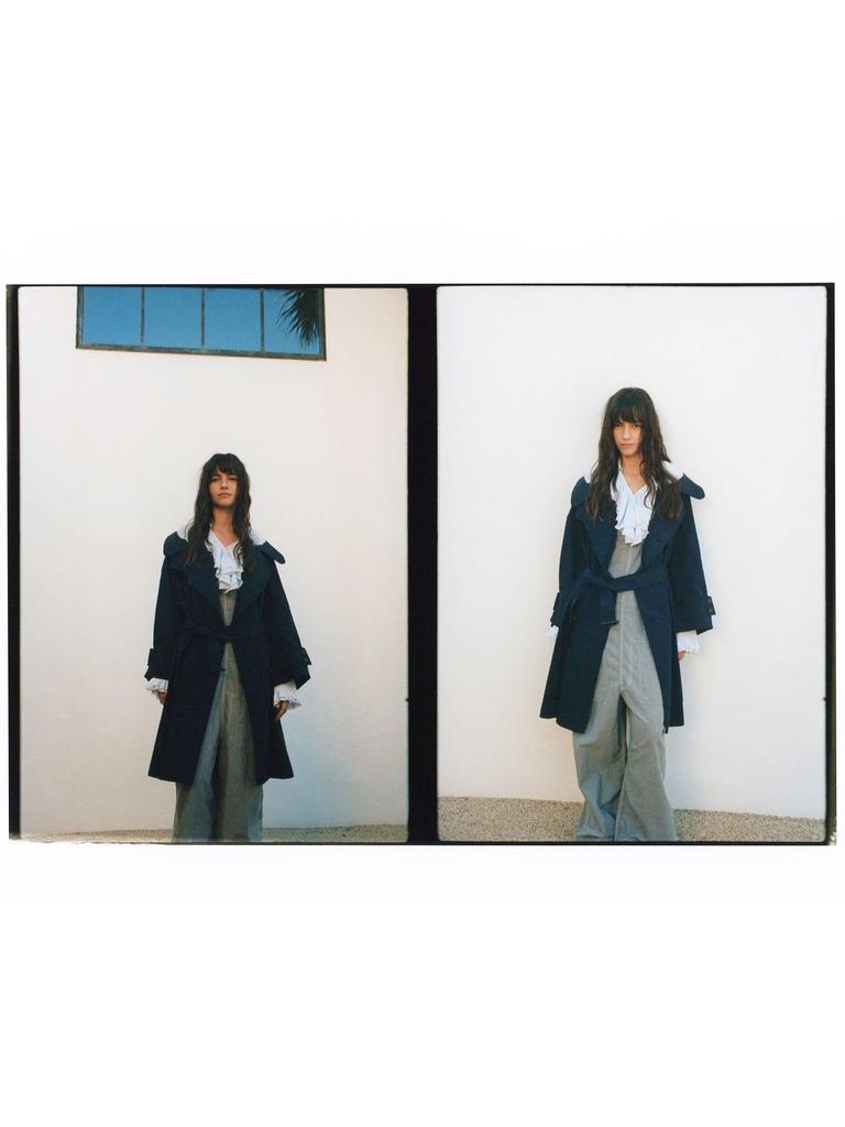 Beams Boy Maturely Memory Trench Overcoat, Women's, Navy, 13190091803