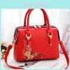 Style Pu Handbag With Embroidered Flowers For Daily Fashion And Casual Outings